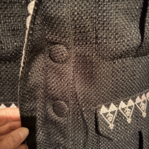 Cynthia Rowley Damen Utility Tweed Jacket with Pink Detailing (M) - Picture 3 of 6